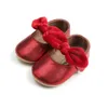 Erste Wanderer Baby Mädchen Schuhe Sets PU Leder Kleinkind Kleinkind Stirnband Schleife-knoten Weiche Sohle Mit Krone