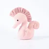 Jouet en peluche doux cheval de mer en peluche poupée animaux poissons jouets hippocampe Couple poupées oreiller décor à la maison cadeaux pour enfants filles LA554