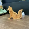 Boîte d'économie d'animaux en bois en bois pour enfants Elephant Piggy Banks Pig Whale Hippo Moneys Boîtes de rangement N0313