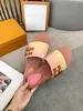 2023 Роскошные женщины блокируют его тапочки Mule Fashion Gold Buctle Gradient Low Top Sandals Muller с коробкой