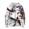 Erkek Hoodies 3D Baskı Sweatshirt Hoodie Erkekler ve Erkekler Flamingo Hip Hop Komik Sonbahar Sokak Giyim Çiftler için WY118