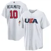 Custom USA 2023 World Baseball Classic Baseball Jersey Mike Trout Clayton Kershaw Paul Goldschmidt Nolan Arenado J. T. Realmuto Trea Turner