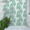 Wallpapers Green Leaf Self-Adhesive Wallpaper Removable Wall Covering Prepasted Decorative Rainforest Palm Leaves Film