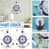 Wall Clocks Mediterranean Style Helmsman Anchor Clock Handmade Home Decoration Pendant And Watches Crafts Duvar Saati Z060