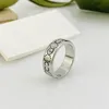 Band Rings Designer Rings Fashion Luxury Classic Rings Sterling Silver Mens Womens Jewelry Versatila smycken En födelsedagspresent Style Mycket bra fin storlek 5-11