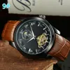 14% de réduction Watch Watch Mens Quatre-aiedle Working Series Large volant automatique Top de luxe en cuir de luxe