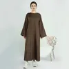 Vêtements ethniques printemps femmes élégantes Robe musulmane Abaya caftans décontracté maroc robes Femme dubaï turquie Islam longue Robe Femme Vestidos