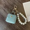 Party Favor fabriek Directe verkoop Pearl tas Bag hanger auto sleutelhanger handgemaakte mini tas accessoires accessoires pu lederen d buckle