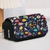 Dust-proof Smooth Zipper Cartoon Flip Starry Sky Astronaut Pen Bag School