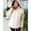 Women's Down Xmax Fashion Winter Hooded Parkas Women Elegant Faux Päls Patchwork Coats Zipper Stängning Långärmad bomullsjackor Damer