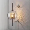 Wall Lamp E27 Modern Simple Natural Glass Nordic Design Art Bedroom Bedside Decoration LED AC110V 220V