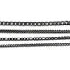 Kedjor 1 PC 60 cm Koncise rostfritt stål rakkedjahalsband för män smycken svart färg länk choker tillbehör