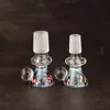 Thick Glass Wig Wag Smoking Piece Bowl for Hookah - Fits 14mm and 18mm Male Joint Color Funnel Bowls