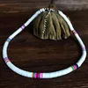 Choker JShine Ethnic Style Bohemia Handmade Colorful Polymer Clay Necklace Women Multi-colors Stackable Statement Boho Jewelry