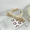 Diademas de color puro de lujo Diseñador de felpa Bowknot Marca Bandas para el cabello para mujer Chica Marca Diadema elástica Diadema de moda casual Envoltura para la cabeza