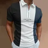 Camisetas masculinas Personalidade Camisa de pólo masculino Vestuário masculino Men's Urban Street Fashion Polo Luxury Brand T-Shirt