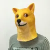 Party Masks Animal Funny Head Masks Halloween Costume Cosplay Dog Full Face Mask Adult Masquerade Props Headgear 230313