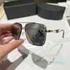 Óculos de sol Black moldura masculina designer feminina Óculos de sol impressão de moda invertida