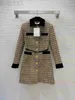 Kamek damski projektantki Milan Runway Jackets Nowy jesień zima lapel szyi długie rękawowe swobodne odzież wierzchnią D5BM