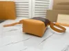 Дизайнерская роскошная сумка через плечо Hobo Cruiser PM M46241 Кошелек через плечо кожаная холщовая сумка размытая