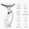 Face Care Devices Neck Face Beauty Device LED Pon Therapy Skin Lifting Tighten Massager Reduce Double Chin Anti Wrinkle Remove Skin Care Tools 230313