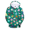 Herren Hoodies für Kinder Animal Crossing Sweatshirt 3D Hoodie Männer/Frauen/Junge/Mädchen Frühling Herbst Kapuzenkleidung