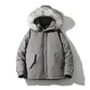 Piumino da uomo Extfination Casual Oversize Parka caldo Donna Grafica stampata Addensare Cerniera Cappotti con cappuccio Streetwear Kpop Coppia Parka