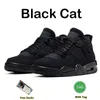 Jumpman 4 4S herr basketskor Militär Black Cat Canvas University Blue Red Thunder Cactus Jack Midnight Navy Men Women Trainers Outdoor Sports Sneakers 36-47