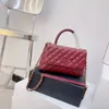 CC Bag Shopping Bags Classic Mermaid Quilted Flap Caviar Leather Gold Chain Luxury Handle Totes Crossbody Shoulder Handbags