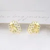 Brincos de garanhão Brincho estético Fair Double para mulheres Design criativo Bee Honeycomb Piercing Earing Jewellry Christmas Gift Jewelry E212