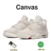 Jumpman 4 4S Heren basketbalschoenen Militaire zwarte kat Canvas University Blue Red Thunder Cactus Jack Midnight Navy Men Women Trainers Outdoor Sports sneakers 36-47