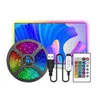 Strisce LED Bluetooth 16,4 piedi 24 tasti Telecomando che cambia colore 5050 RGB 150 LED Strisce luminose Kit fai da te Casa Camera da letto Decorazione cucina crestech168