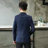 Herenpakken mode casual single button heren heren mannen blazers lange mouwen zwarte grijs rood katoen blazer