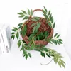 Dekorativa blommor 3st 2m Eucalyptus Garland Artificial Ivy Faux Wall Decor Diy Greenery Leaves Vines Plant for Wedding Arch