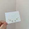 Серьги -грибы S925 Серебряная игла Симпатичная сладкая бабочка цветочная вишня набор 6 шт/сетов