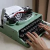 Blocos 2078 pçs Blocos de construção de máquina de escrever retrô Teclado MOC 21327 Conjunto de brinquedos Tijolos Máquina de escrever para crianças Ideias de alta tecnologia Presente 230313