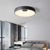 Plafonnier LED moderne salon lumière nordique Simple chambre ronde chambre lumière décorative plafonnier 90-260V