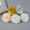 100Pcs 8CM Silk Rose Artificial Flower Heads For Wedding Wall Arch Bouquet Party Decoration Flowers Wedding Decorations Home Silk 216F