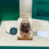 Mense Watch 41mm Size Rose Gold Automatisk mekanisk rörelse Rostfritt stål Högkvalitativ president Watches Original Box