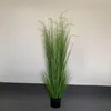 装飾的な花59インチの人工緑の床植物背の高い偽の植物鉢植え