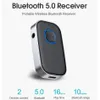 j22 جهاز استقبال Bluetooth AUX MP3 محول سيارة محول صوت لاسلكي محمول 3.5 مم مع الميكروفون