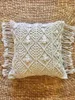 Poduszka obejmuje bawełnianą pościel makramy ręcznie tkana geometria gwintowa bohemia w stylu poduszki dekoracje domu 45 45 cm