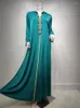 Etnik kıyafetler dubai abaya maxi elbise jalabiya moda müslüman kadın elmas kapüşonlu bornoz djellaba fas kaftan hindi İslam Arap kıyafetleri