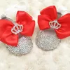 Dollbling Mama Baby Girl Ballerina Glittrande Crystal Queen Princess Year Skor Gud Dotter född Presentklänning 220301