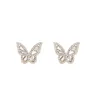 Dangle Chandelier Butterfly Earrings 2021 New Trendy Korean Temperament Net Red 925 Silver Needle Retro Port Style Super Fairy Earrings G230313