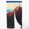 Gardin Feng Shui Noren Mountain Fuji Japanese Doorway Great Wave Hokusai Japan