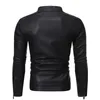 Hommes en cuir simili cuir PU veste en cuir décontracté hommes printemps automne manteau moto Biker vêtement d'extérieur ajusté mâle noir bleu vêtements grande taille S-3XL 230313