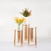 Candle Holders 3pcs/set Style Wholesale Round Wedding Decoration Gold Arch Plinth Stand No Backdrop