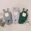 Jumpsuits European och American Baby One-Piece Winter Plus Velvet Clothing Button Multicolor Overalls Barnkläder 3-10 år