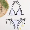 женские купальники F Sexy Designer Swimsuit Solid Bikini Set Текстильные купальники с низкой талией Пляжная одежда Купальный костюм для женщин Sexy One Piece z9J5 #